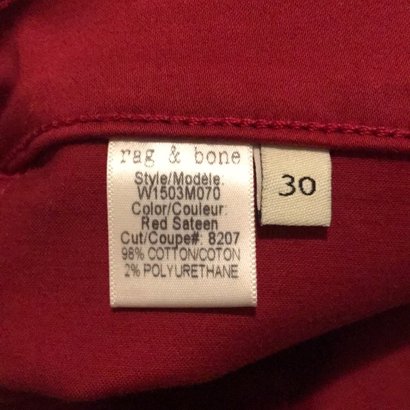 rag & bone Legging Jean - Size 30 - Picture 8 of 8